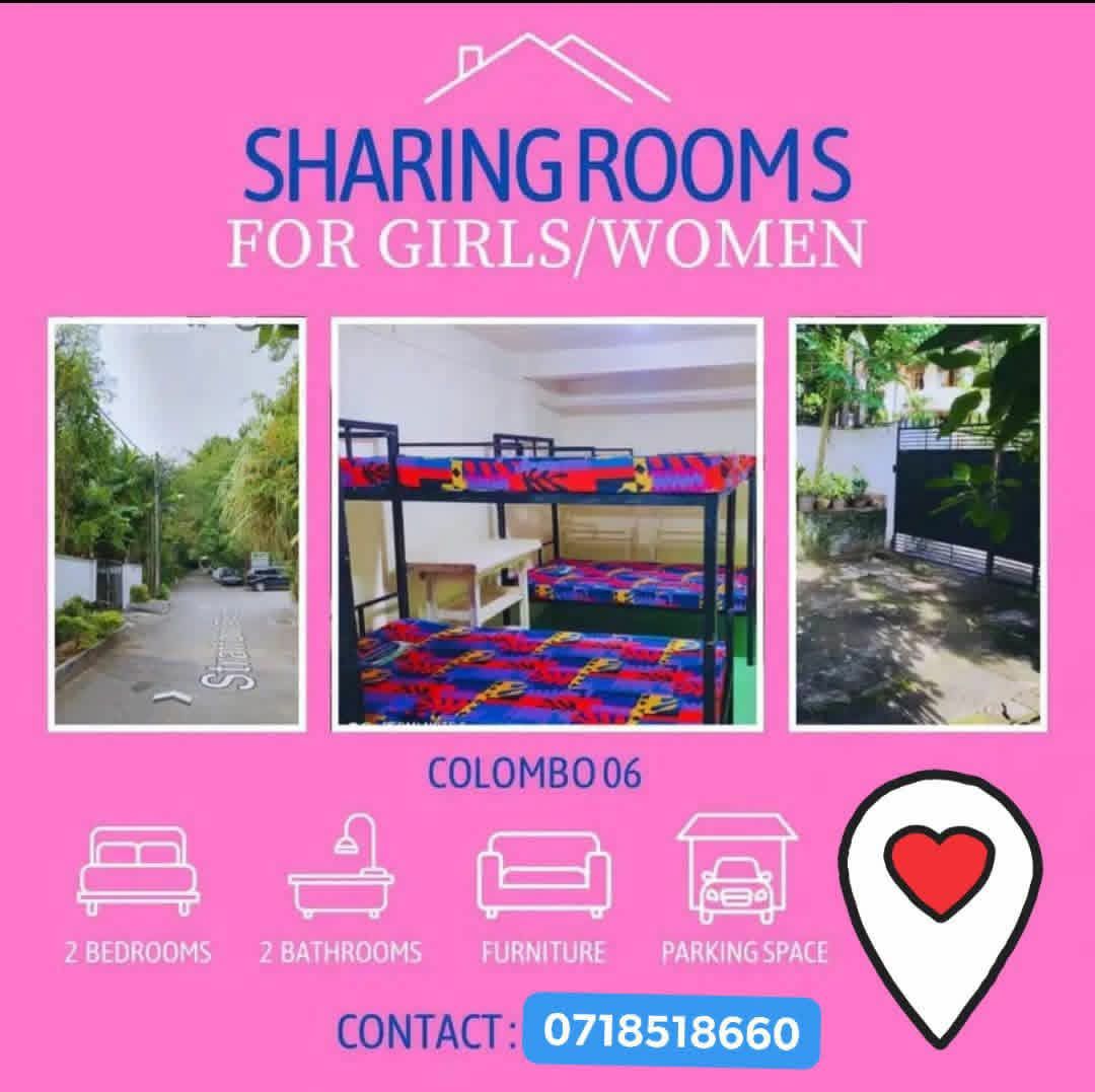 Sharing Rooms For Girls – Kirulapone (Colombo 06) ? -  in , 