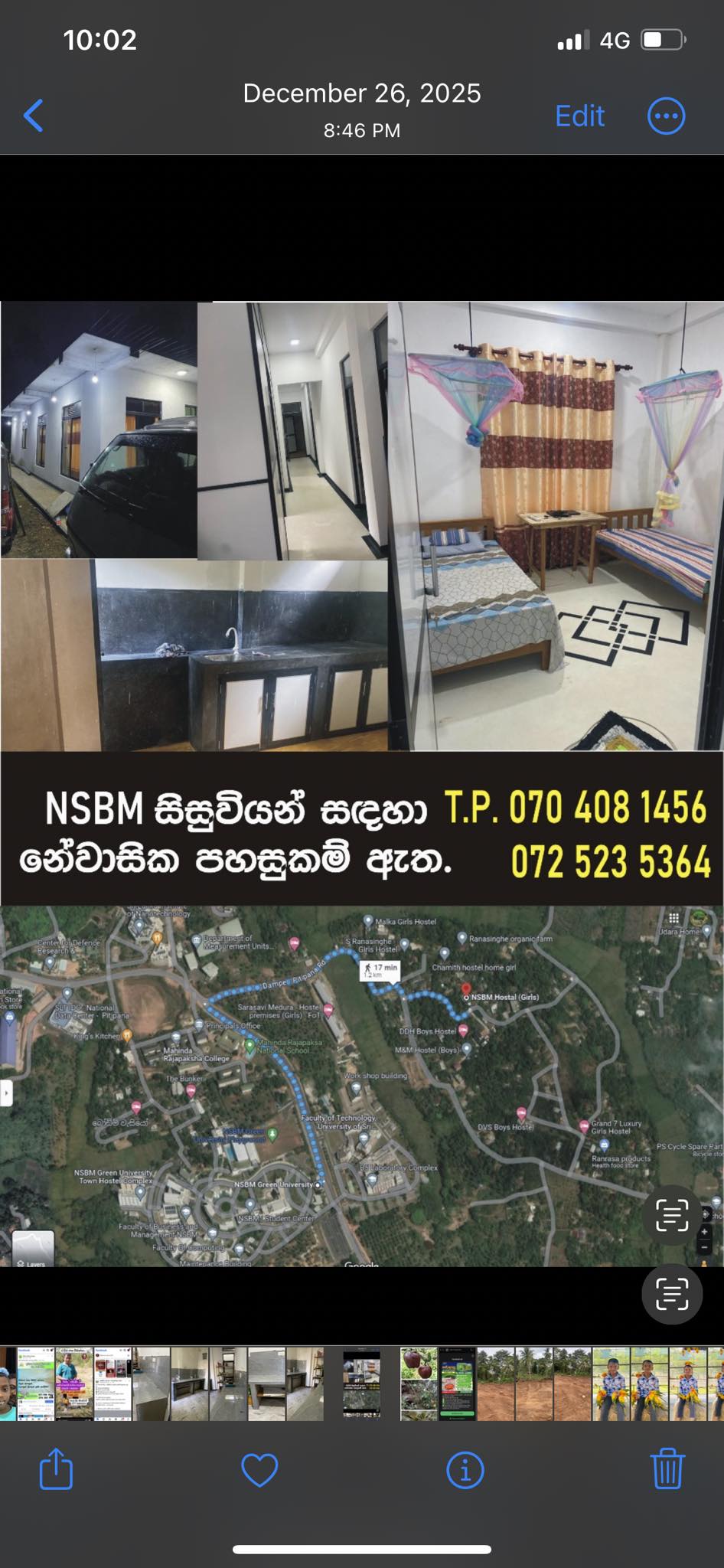 Boarding rooms for girls near NSBM